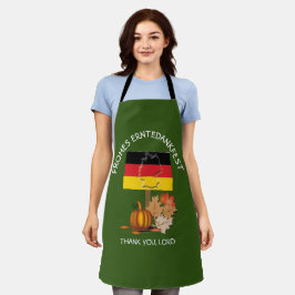 Delantal Bandera de ALEMANIA Erntedankfest Acción de Gracia