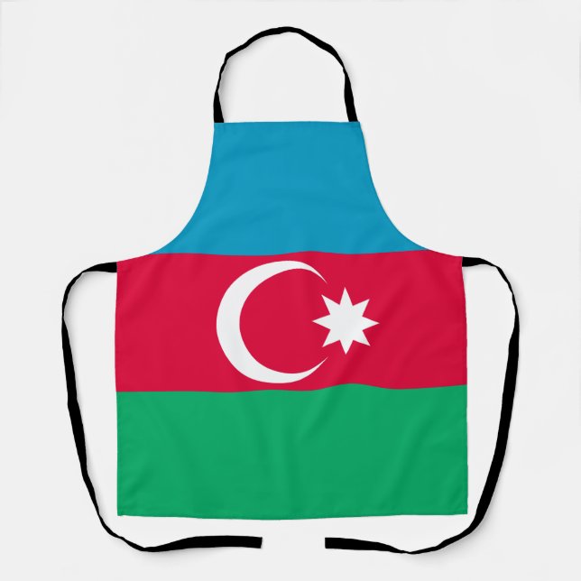 Delantal Bandera de Azerbaiyán Patriótica (Anverso)