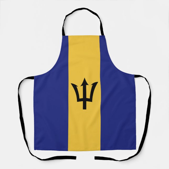 Delantal Bandera de Barbados (Anverso)