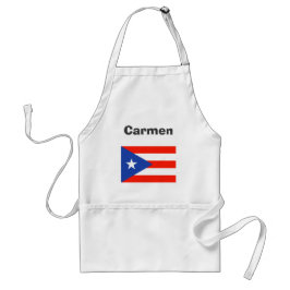Delantal Bandera de Boricua Banderas Puerto Rico 4Carmen