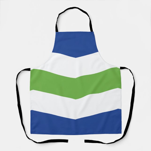 Delantal Bandera de Burlington, Vermont (Anverso)