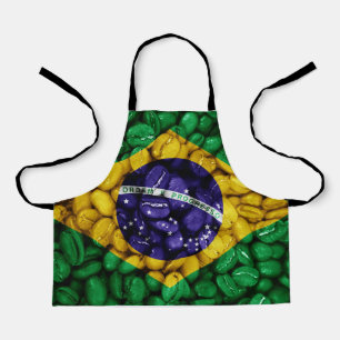 Delantal Bandera de café de Brasil