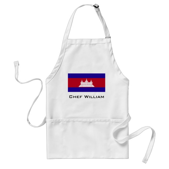 Delantal Bandera de Camboya (Frente)