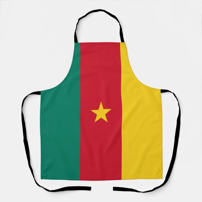 Delantal Bandera de Camerún Patriótico (Anverso)