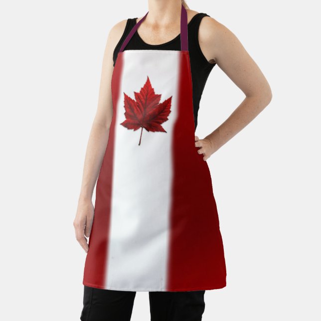 Delantal Bandera de Canadá Apron Canada Maple Leaf Souvenir (in situ)