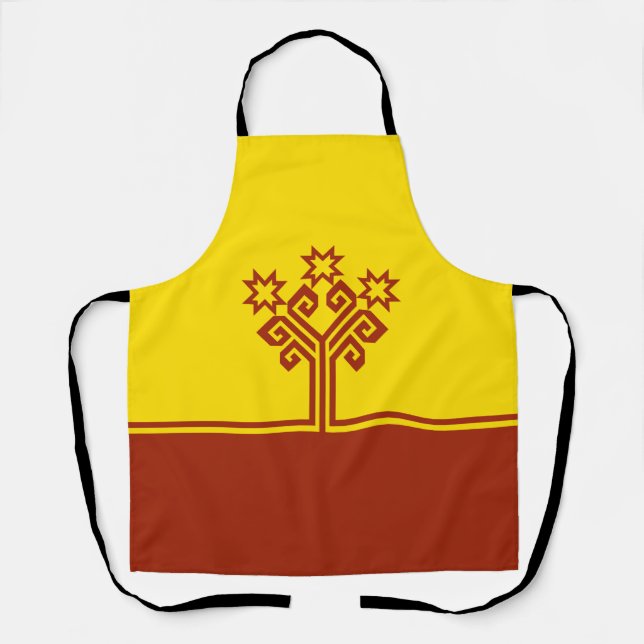 Delantal Bandera de Chuvashia (Anverso)