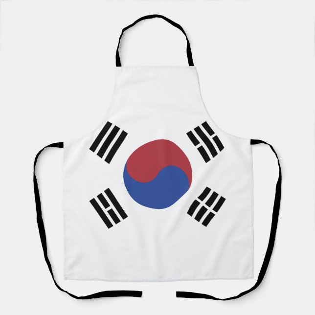 Delantal Bandera de Corea del Sur (Anverso)