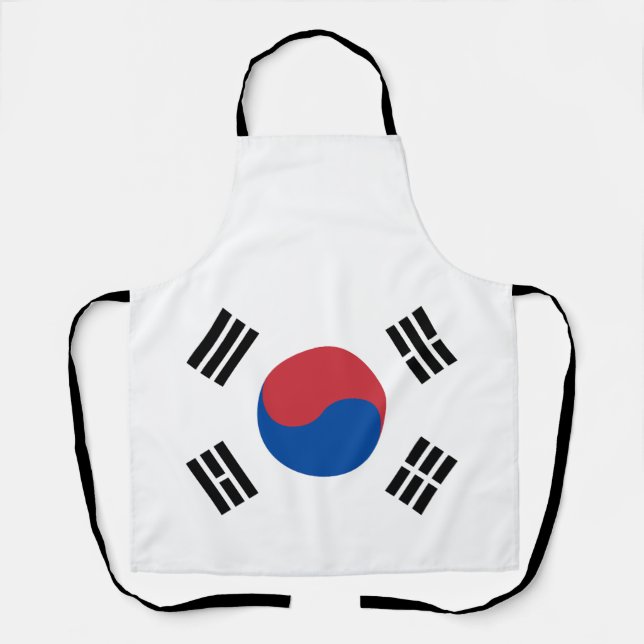 Delantal Bandera de Corea del Sur (Anverso)