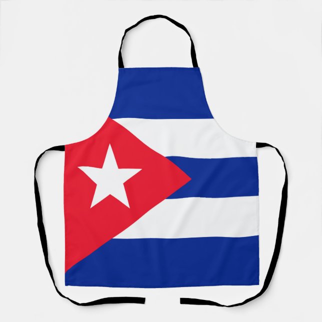 Delantal Bandera de Cuba (Anverso)