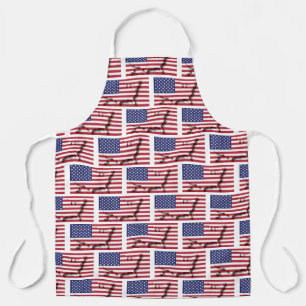 Delantal BANDERA DE EE.UU. Mapa americano Patriótico es