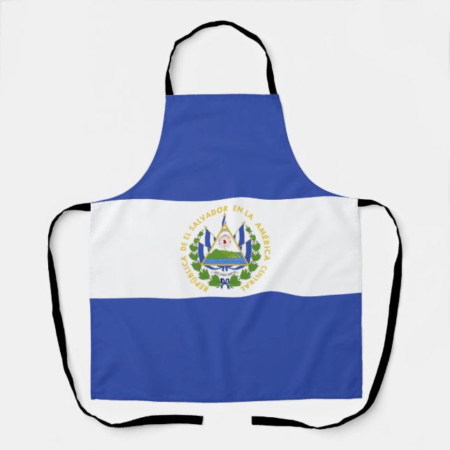 Delantal Bandera de El Salvador (Anverso)
