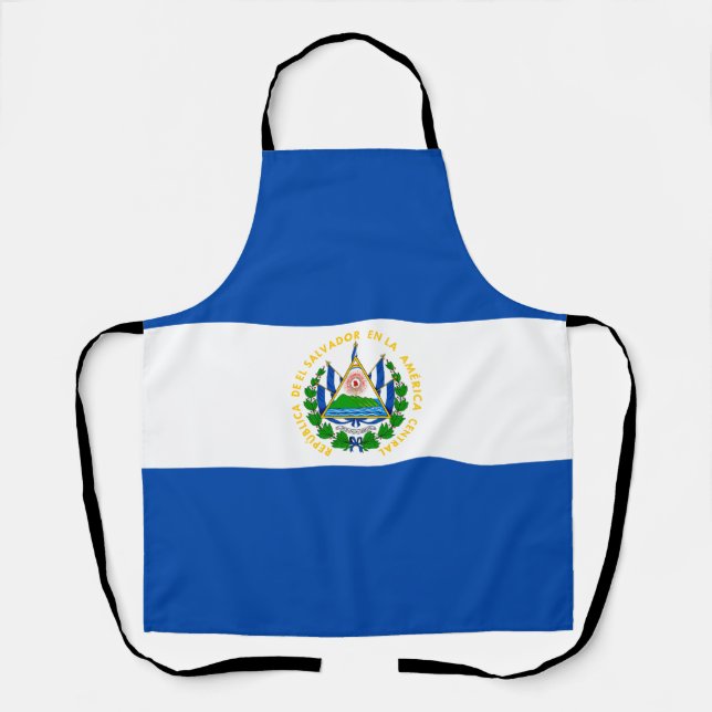 Delantal Bandera de El Salvador (Anverso)