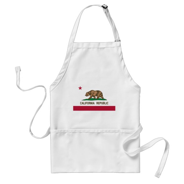 Delantal Bandera de estado de California (Frente)