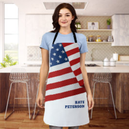 Delantal Bandera de Estados Unidos | Insignia | Pop Art