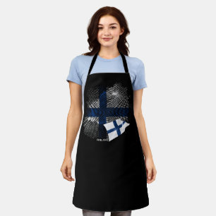 Delantal bandera de Finlandia