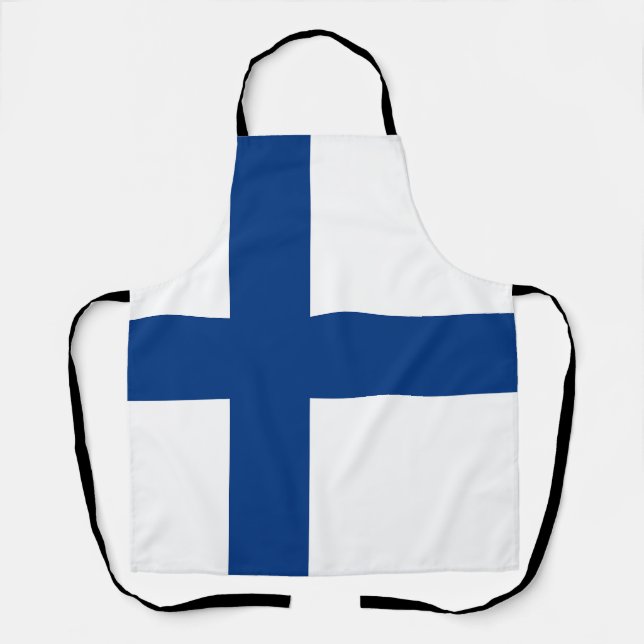 Delantal Bandera de Finlandia (Anverso)