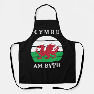 Delantal Bandera de Gales Cymru Am Byth Orgulloso de ser ga