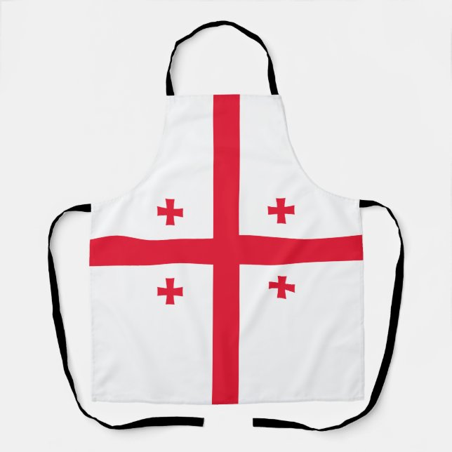 Delantal Bandera de Georgia (Anverso)