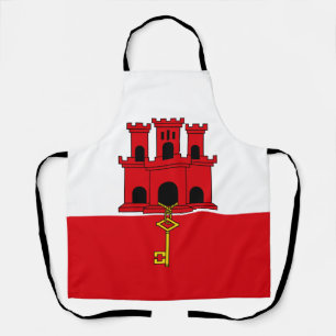 Delantal Bandera de Gibraltar
