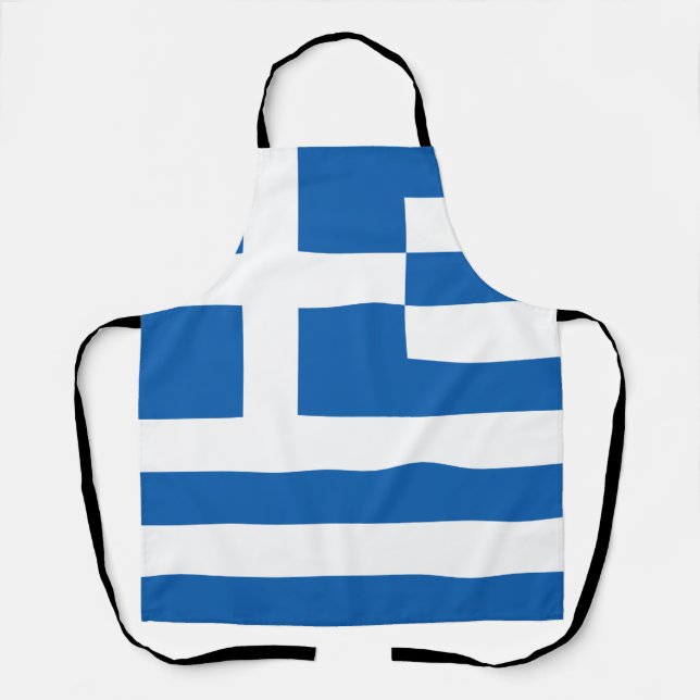 Delantal Bandera de Grecia (Anverso)