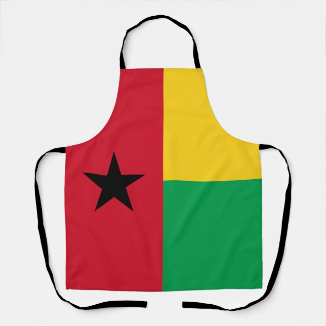 Delantal Bandera de Guinea Bissau (Anverso)