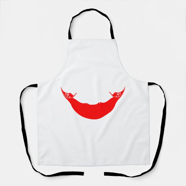 Delantal Bandera de Isla de Pascua (Anverso)