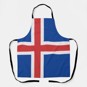 Delantal Bandera de Islandia