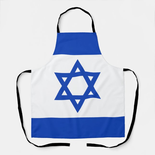 Delantal Bandera de Israel (Anverso)