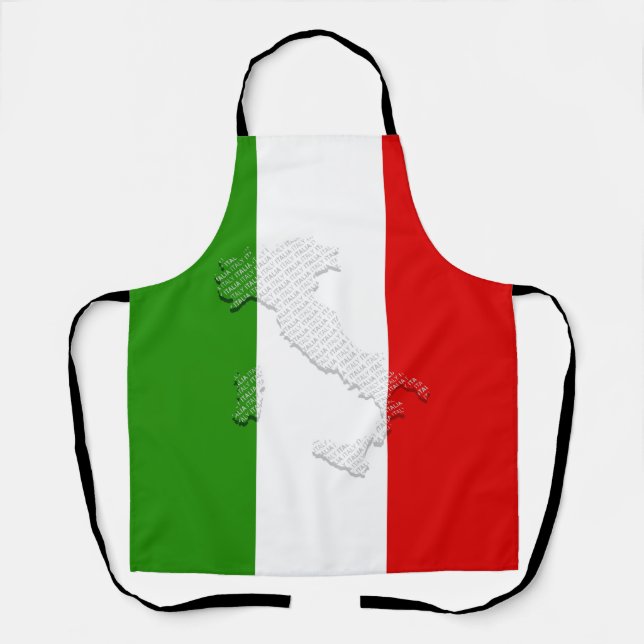 Delantal Bandera de Italia (Anverso)