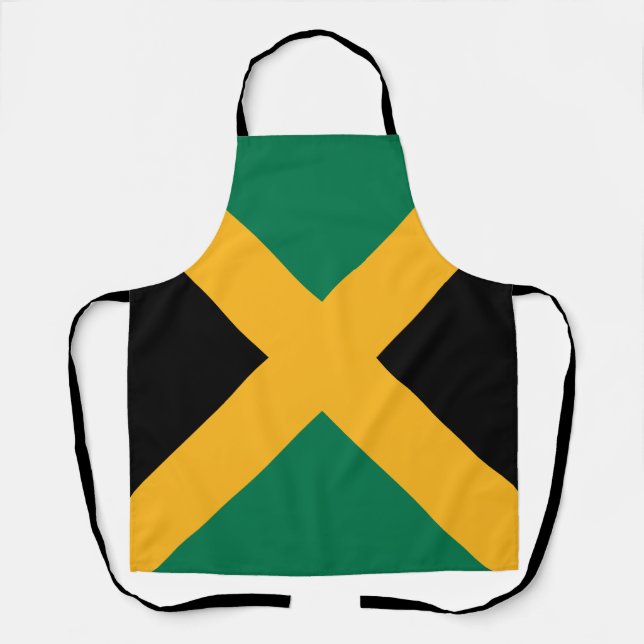 Delantal Bandera de Jamaica (Anverso)
