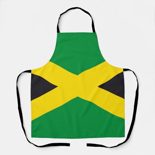 Delantal Bandera de Jamaica (Anverso)