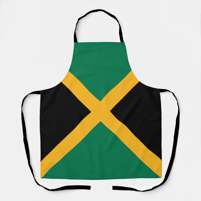 Delantal Bandera de Jamaica (Anverso)