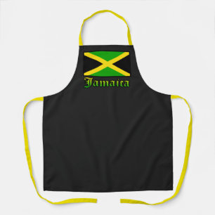 Delantal Bandera de Jamaica Amarillo Verde Negro