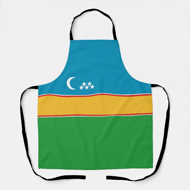Delantal Bandera de Karakalpakistán (Anverso)