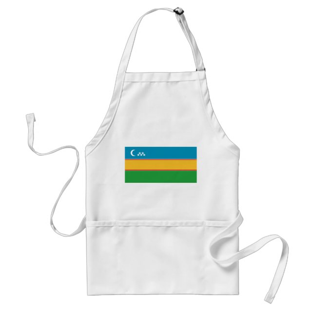 Delantal Bandera de Karakalpakstan (Frente)