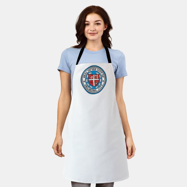 Delantal Bandera de la ciudad de Oklahoma Apron (Gastado)