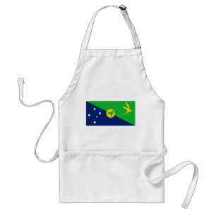 Delantal Bandera de la Isla de Navidad