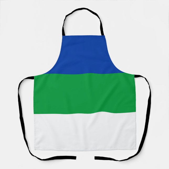 Delantal Bandera de la República Komi (Anverso)