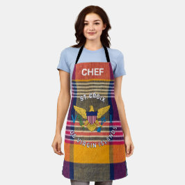 Delantal Bandera de las Islas Vírgenes de Estados Unidos Sa