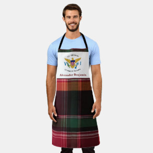 Delantal Bandera de las Islas Vírgenes de Estados Unidos US