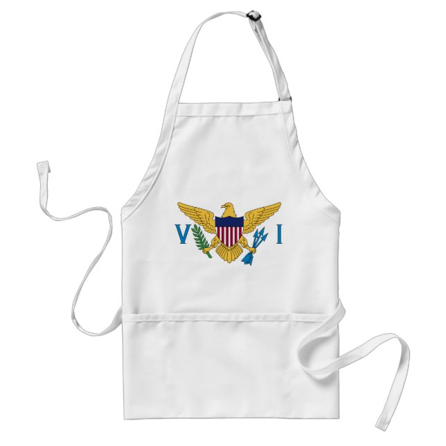 Delantal Bandera de las Islas Vírgenes de los Estados Unido (Frente)