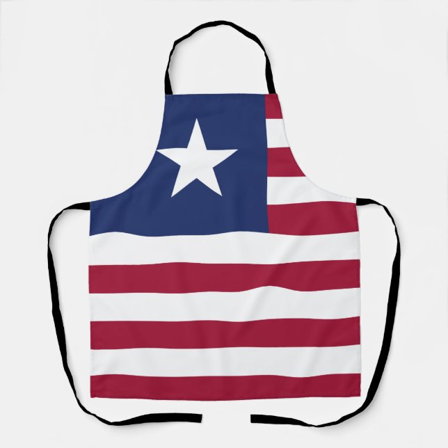 Delantal Bandera de Liberia (Anverso)