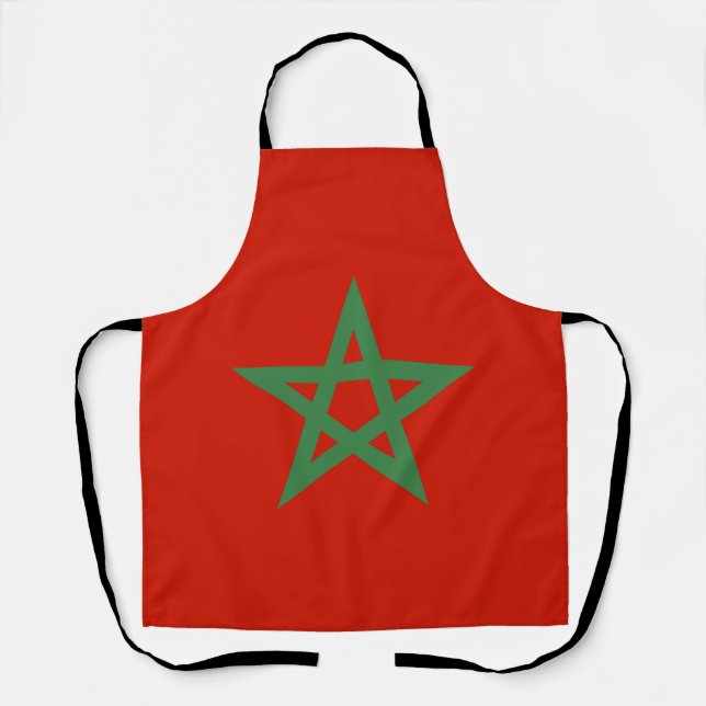 Delantal Bandera de Marruecos (Anverso)