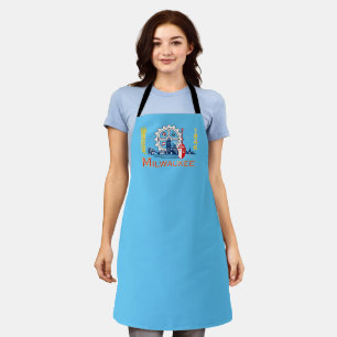 Delantal Bandera de Milwaukee City Apron