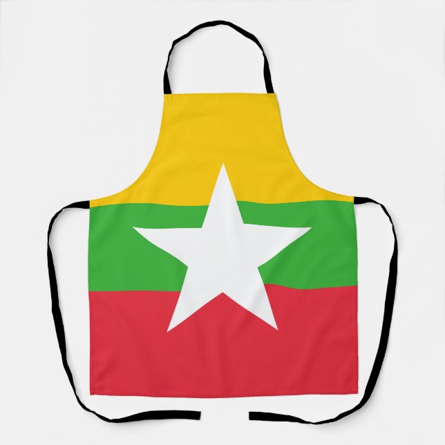 Delantal Bandera de Myanmar (Anverso)