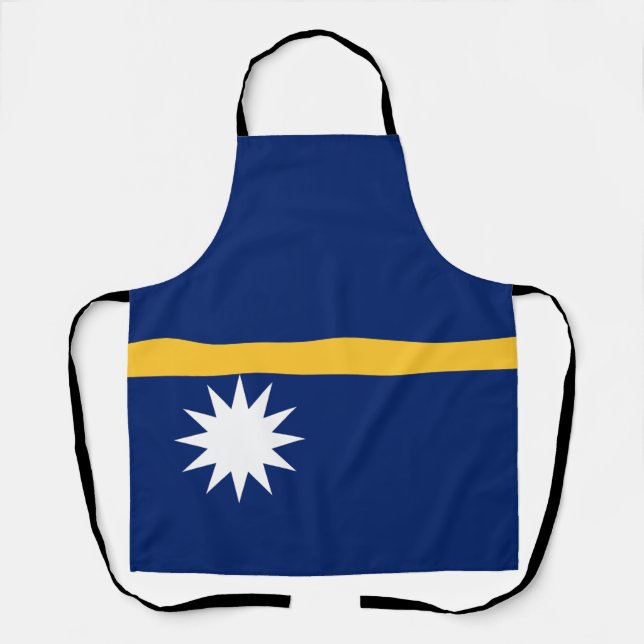 Delantal Bandera de Nauru (Anverso)