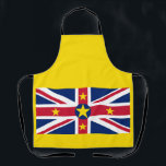 Delantal Bandera de Niue<br><div class="desc">Bandera patriótica de Niue.</div>