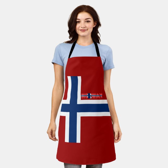 Delantal Bandera de Noruega (Gastado)