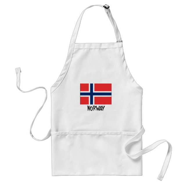 Delantal Bandera de Noruega (Frente)