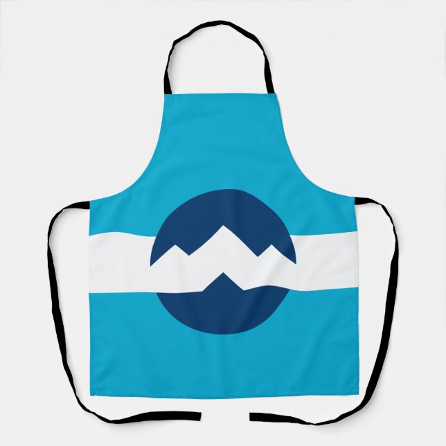 Delantal Bandera de Ogden, Utah (Anverso)